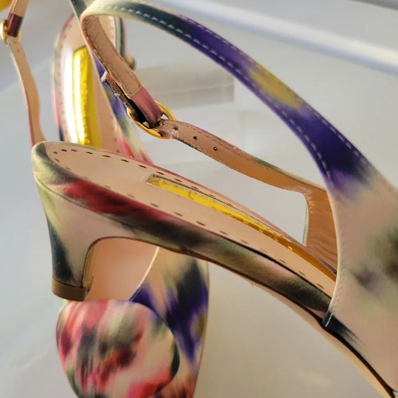 Rupert Sanderson Watercolor Kitten Heels / Size 38 (US 7.5) - Picture 3 of 11